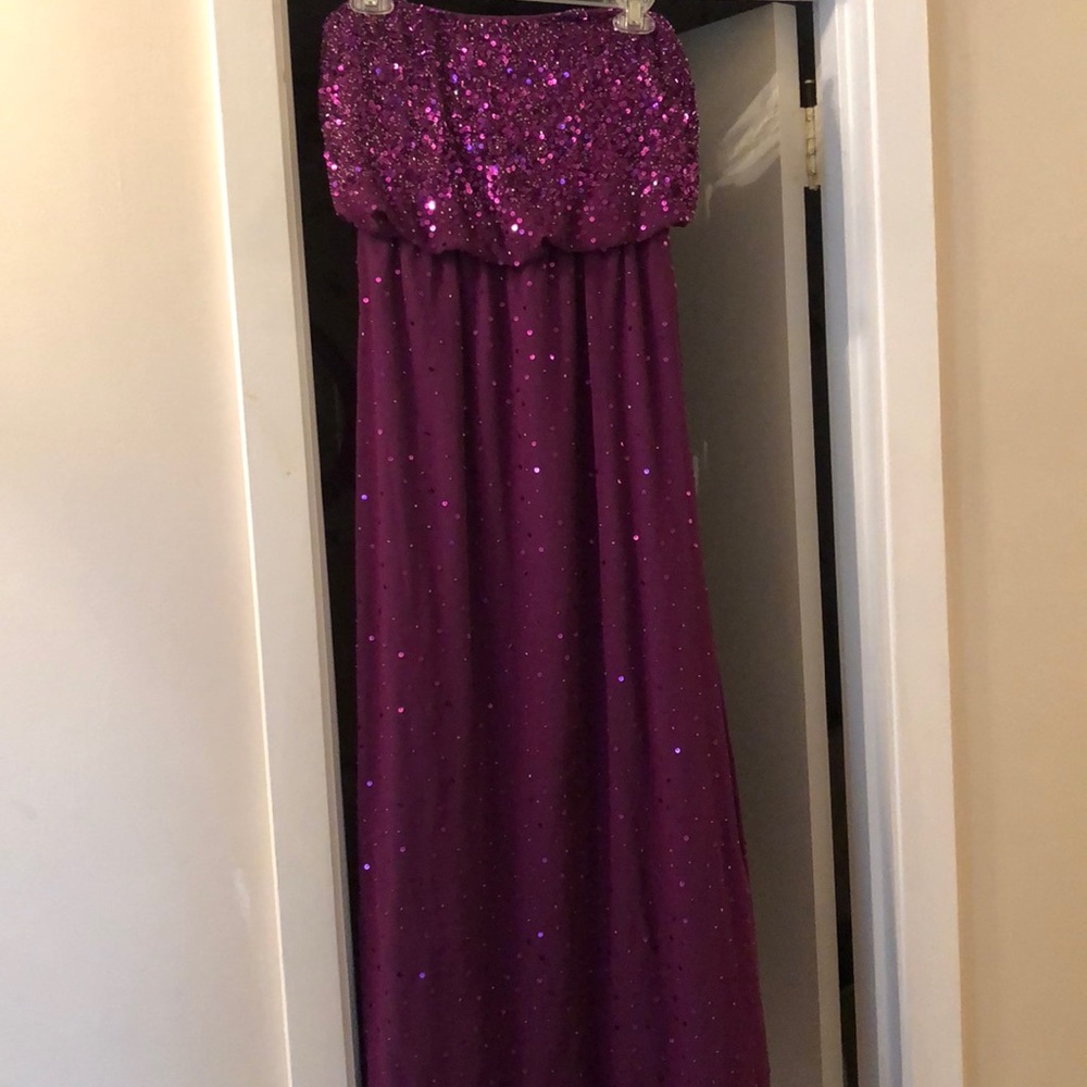 Strapless floor length gown